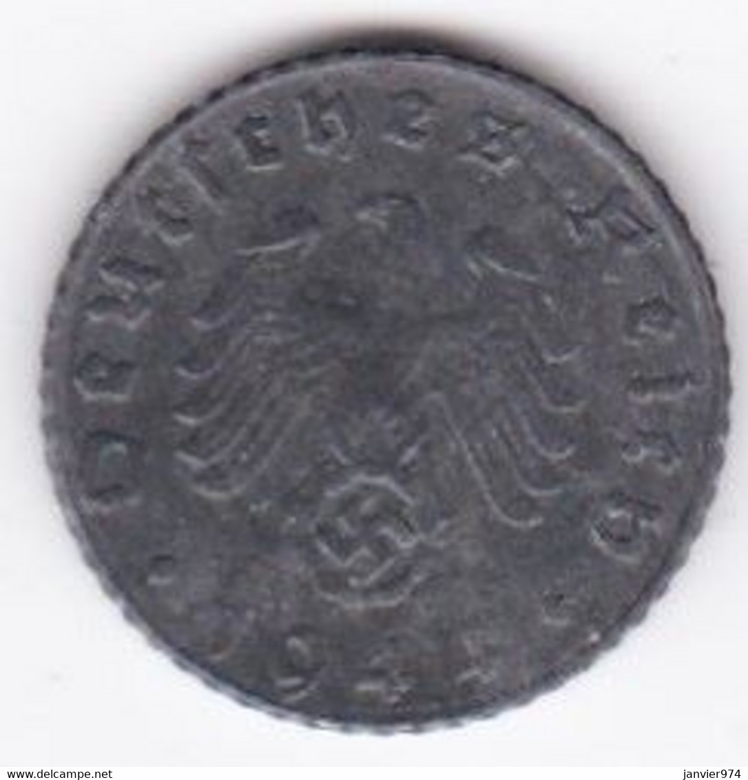 5 Reichspfennig 1944 E MULDENHUTTEN En Zinc - 5 Reichspfennig