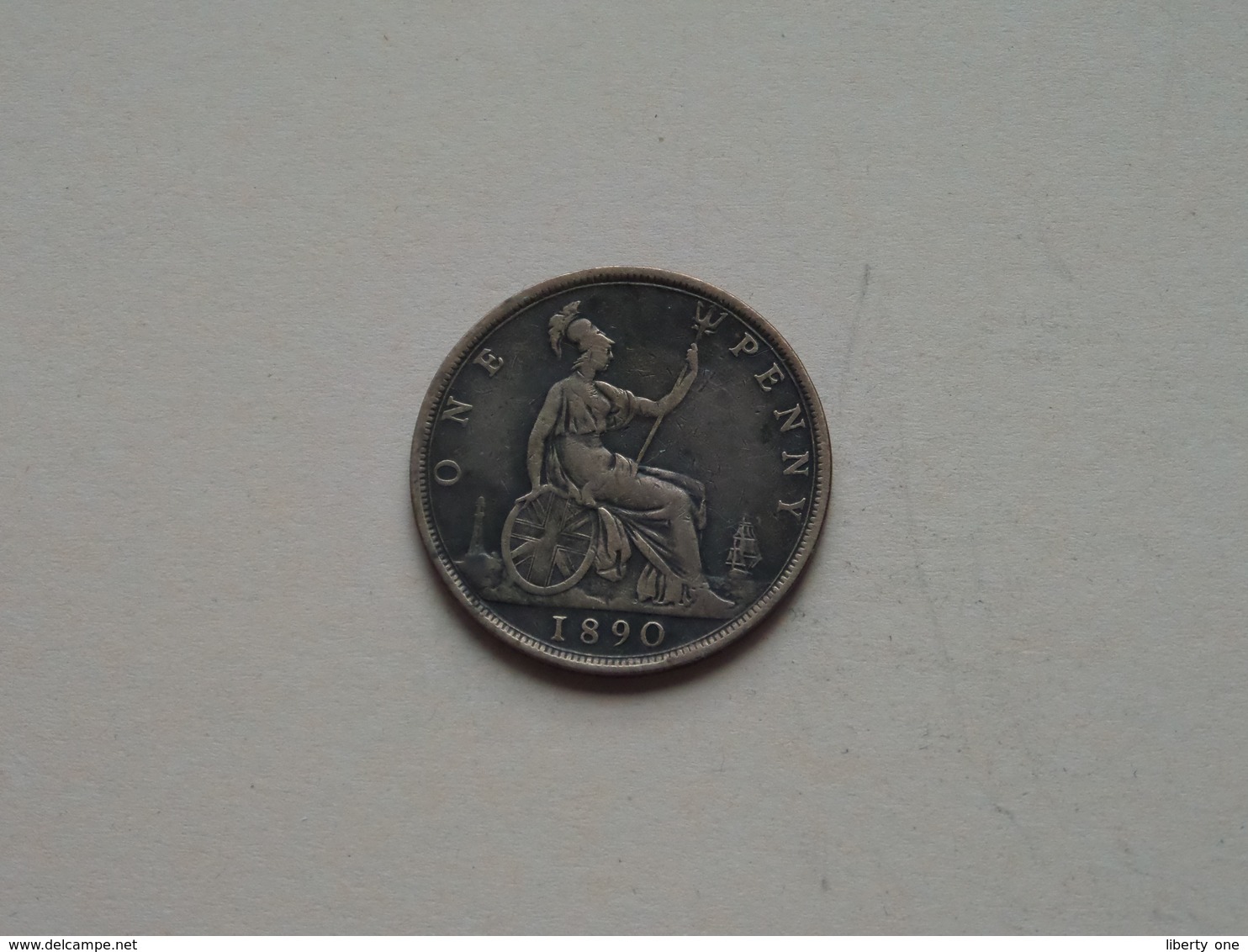 1890 - 1 Penny / KM 755 ( For Grade, Please See Photo ) ! - D. 1 Penny