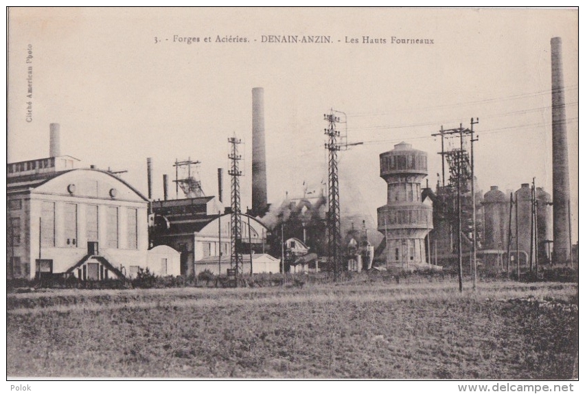 Bp - Cpa DENAIN ANZIN (Nord) - Les Hauts Fourneaux - Forges Et Aciéries - Denain