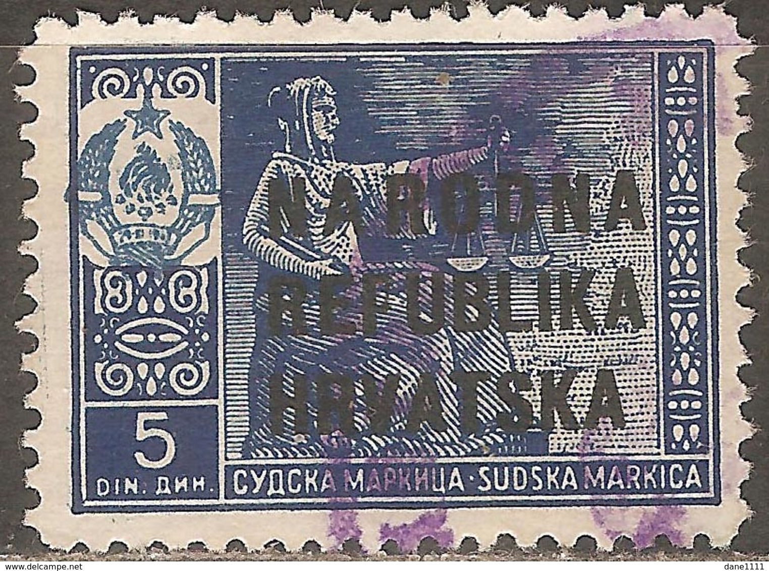 1945 - Hrvatska Taksena Marka - Used Stamps