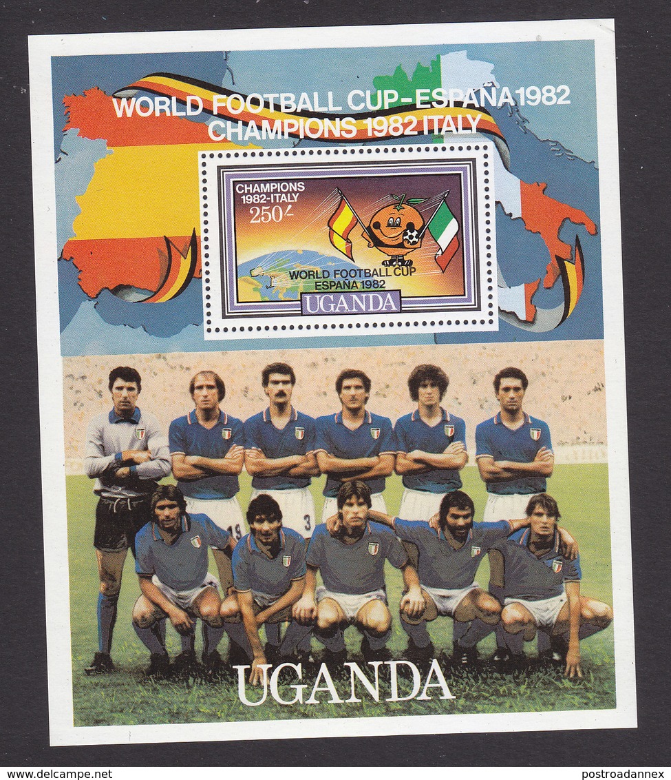Uganda, Scott #359C, Mint Never Hinged, World Cup, Issued 1982 - Uganda (1962-...)