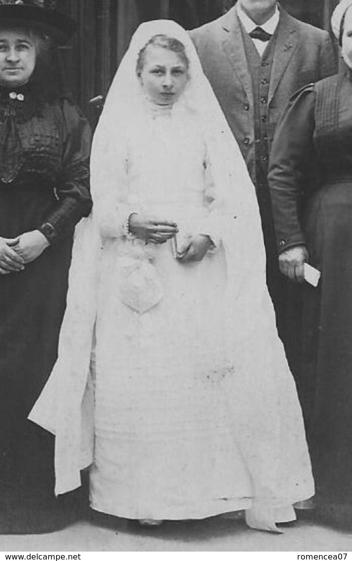 SOUVENIR De PREMIERE COMMUNION De Marcelline MASSE - 9 Mai 1912 - Carte-photo - Animée - A Voir ! - Photographie