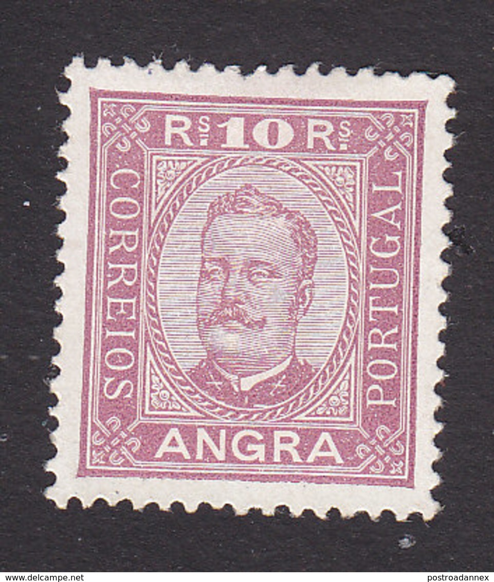 Angra, Scott #2, Mint No Gum, King Carlos, Issued 1892 - Angra