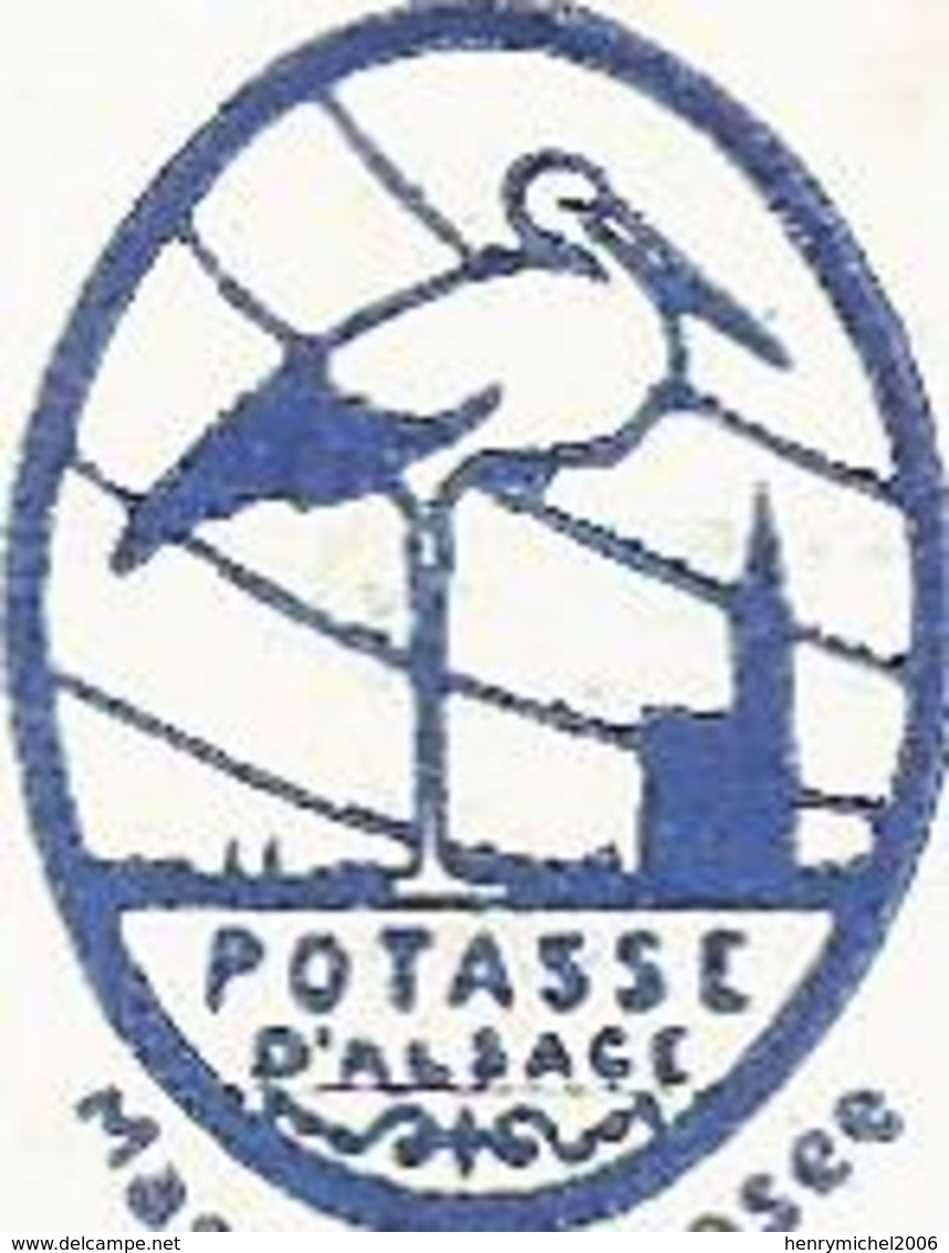 Pub Publicié Potasses D'alsace Me Montluçon 03 Allier Port Payé 1964 - Pubblicitari