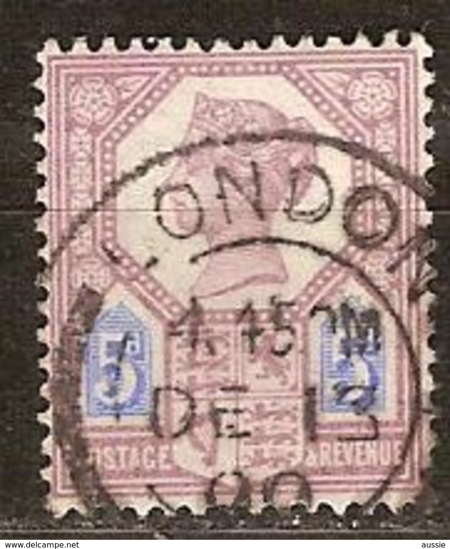 Grande Bretagne United Kingdom 1887-1900 Yvertn° 99 (o) Oblitéré Used Cote 10 Euro - Autres & Non Classés