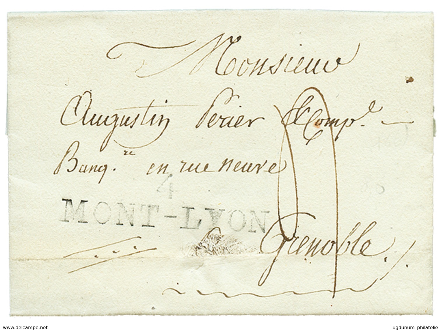 1 "MONT DAUPHIN" : 1812 4 MONT-LYON. TTB. - 1801-1848: Precursori XIX