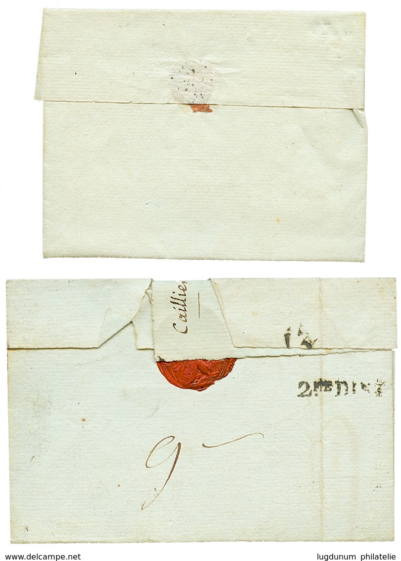 6 "ARNAY LE DUC" : 2 Lettres 1805 20 ARNAY SUR ARROUX Et An 5 P.20.P ARNAY.S.ARROUX. TTB. - 1801-1848: Vorläufer XIX