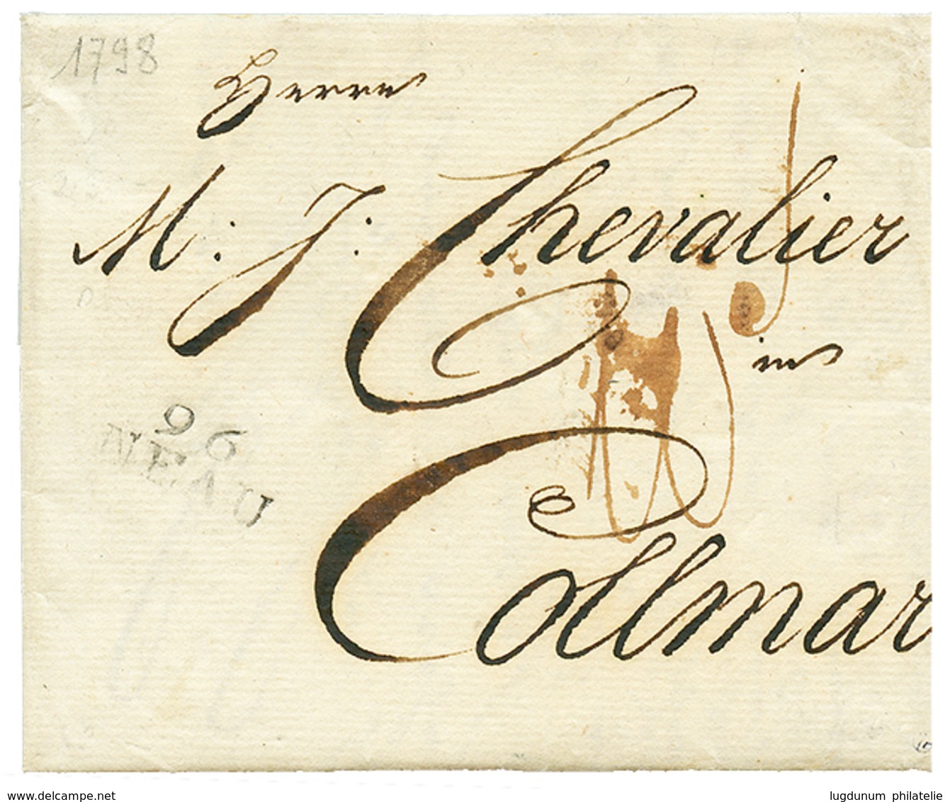 33 NOM REVOLUTIONNAIRE - DEPT CONQUIS EUPEN : 1798 96 NEAU Texte Daté "EUPEN". RARE. TB. - 1801-1848: Precursors XIX