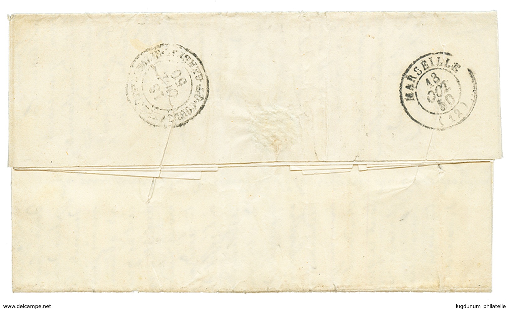 88 "20c Noir Pour Le CORPS EXPEDITIONNAIRE D' ITALIE" : 1850 20c Noir(n°3) TTB Margé Obl. Grille + T.15 SOUILLAC 10 Oct  - Army Postmarks (before 1900)