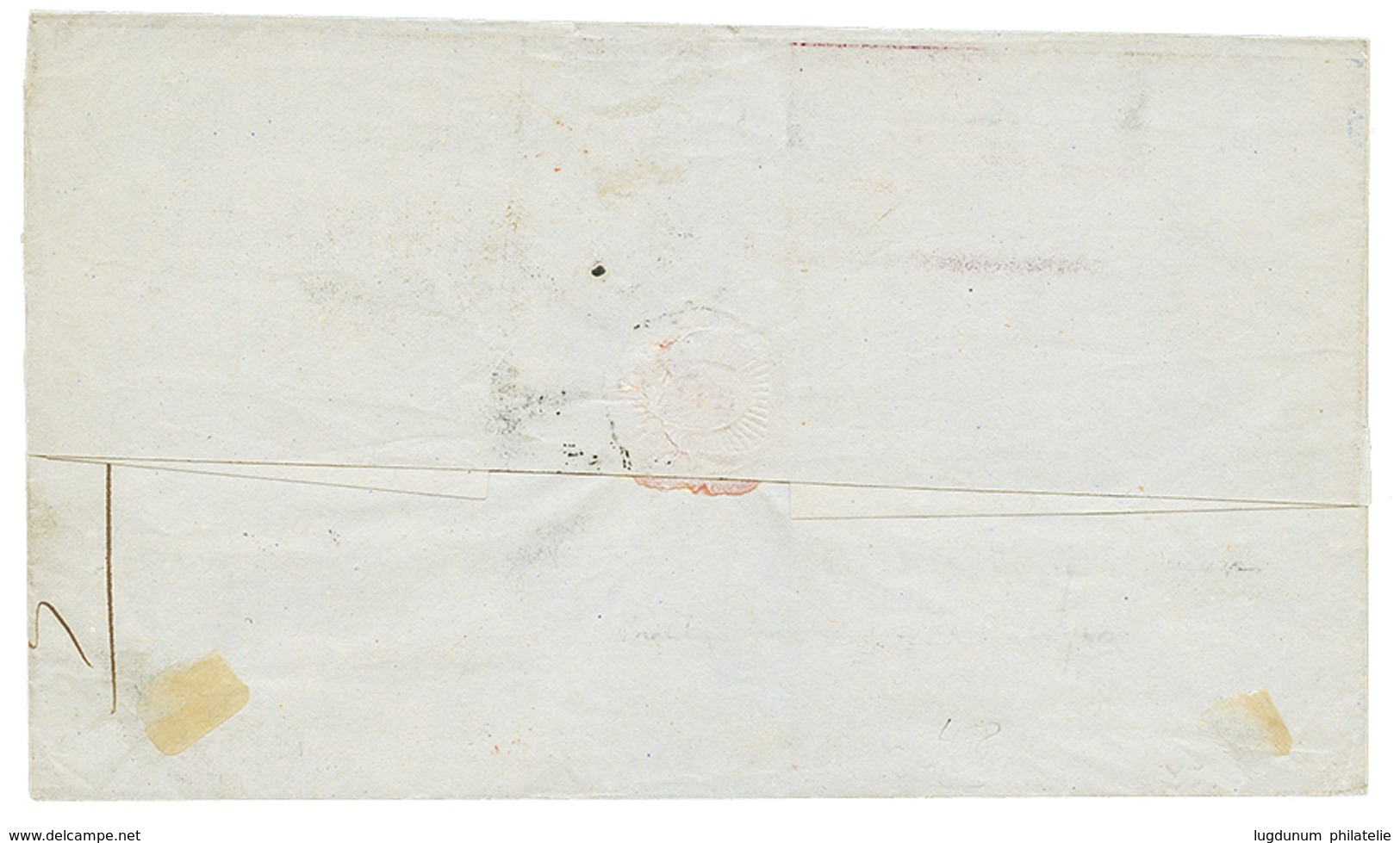 110 1869 Paire 80c(n°32) Sur Lettre De PARIS Pour VERA-CRUZ (MEXIQUE). Double Port à 1F60. Superbe. - 1863-1870 Napoléon III. Laure