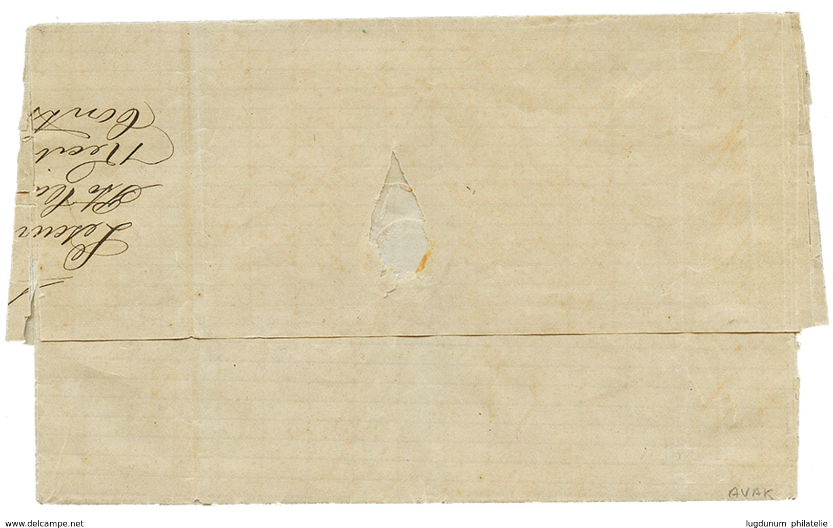 147 1877 FRANCE 40c(n°38) Obl. PORTO-CABELLO + VENEZUELA 1R (infime Trace De Pli) Sur Lettre De PUERTO CABELLO Pour CARA - 1871-1875 Ceres