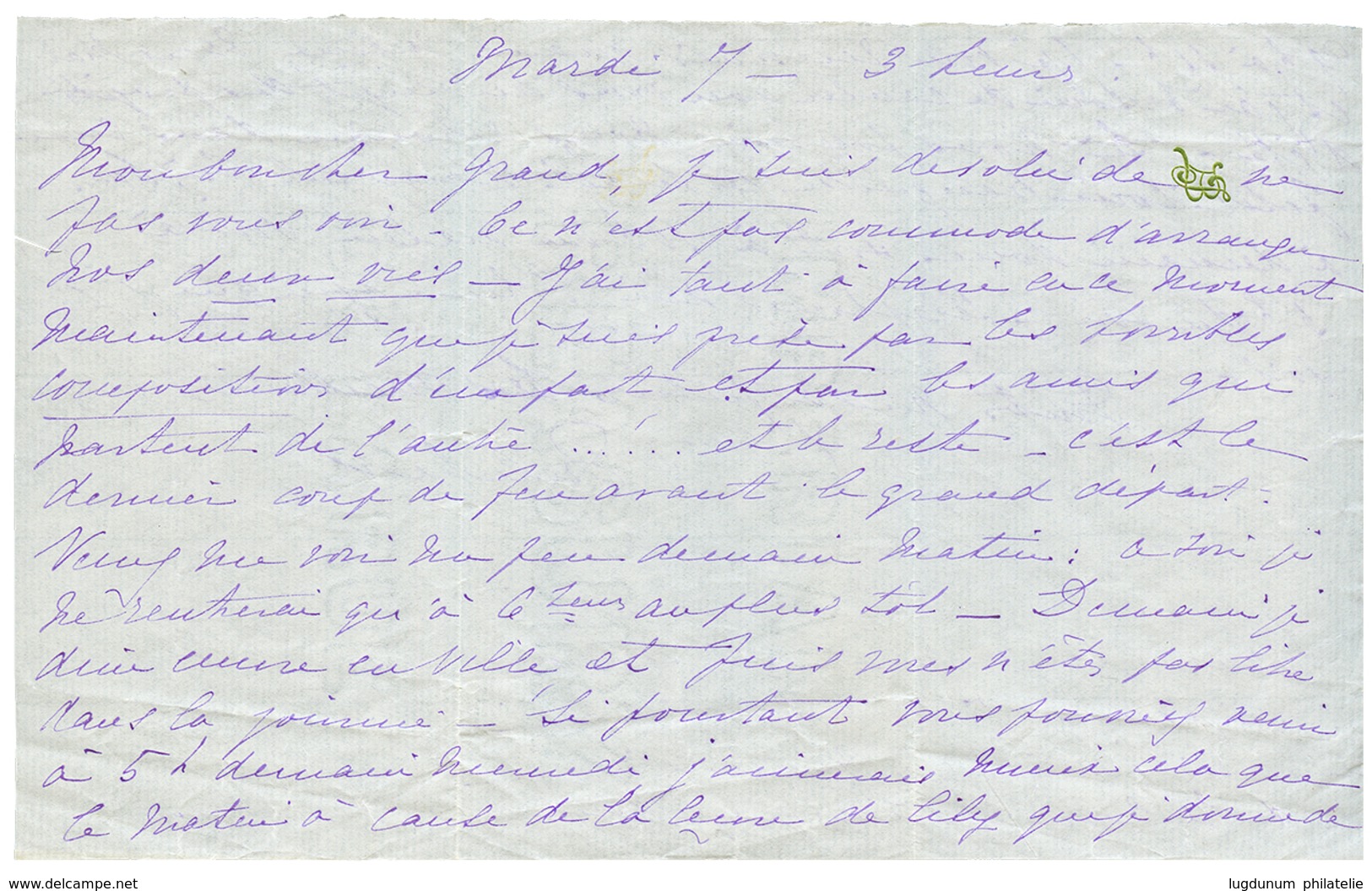 155 POSTE PNEUMATIQUE : 1898 50c SAGE Obl. PARIS + "PAR TUBE" Sur Enveloppe(pd) Avec Texte Pour PARIS. PRECURSEUR RARE.  - 1876-1878 Sage (Typ I)