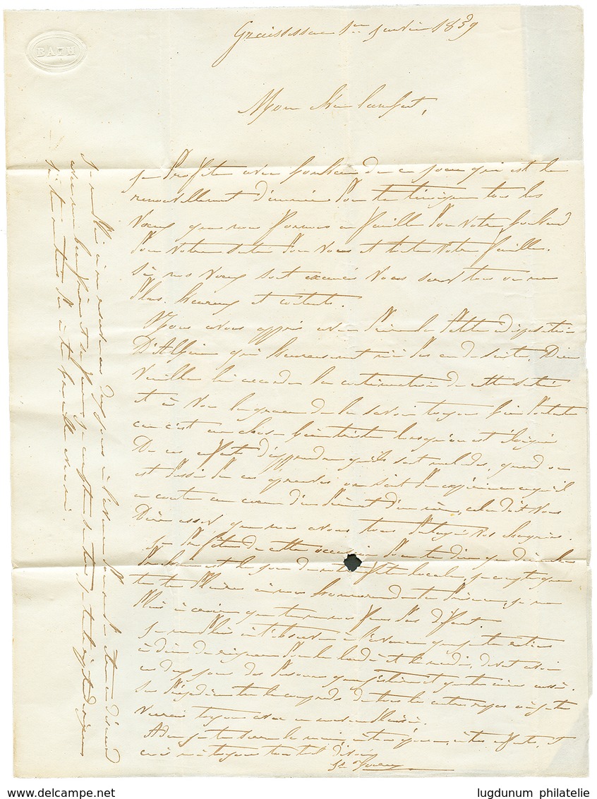 158 "1 JANVIER 1859 = 1er JOUR D' Utilisation D' Un TIMBRE-TAXE" : 1859 T.15 BEDARIEUX 1 JANV. 59 + 10c TAXE(n°1) Pd Obl - Other & Unclassified