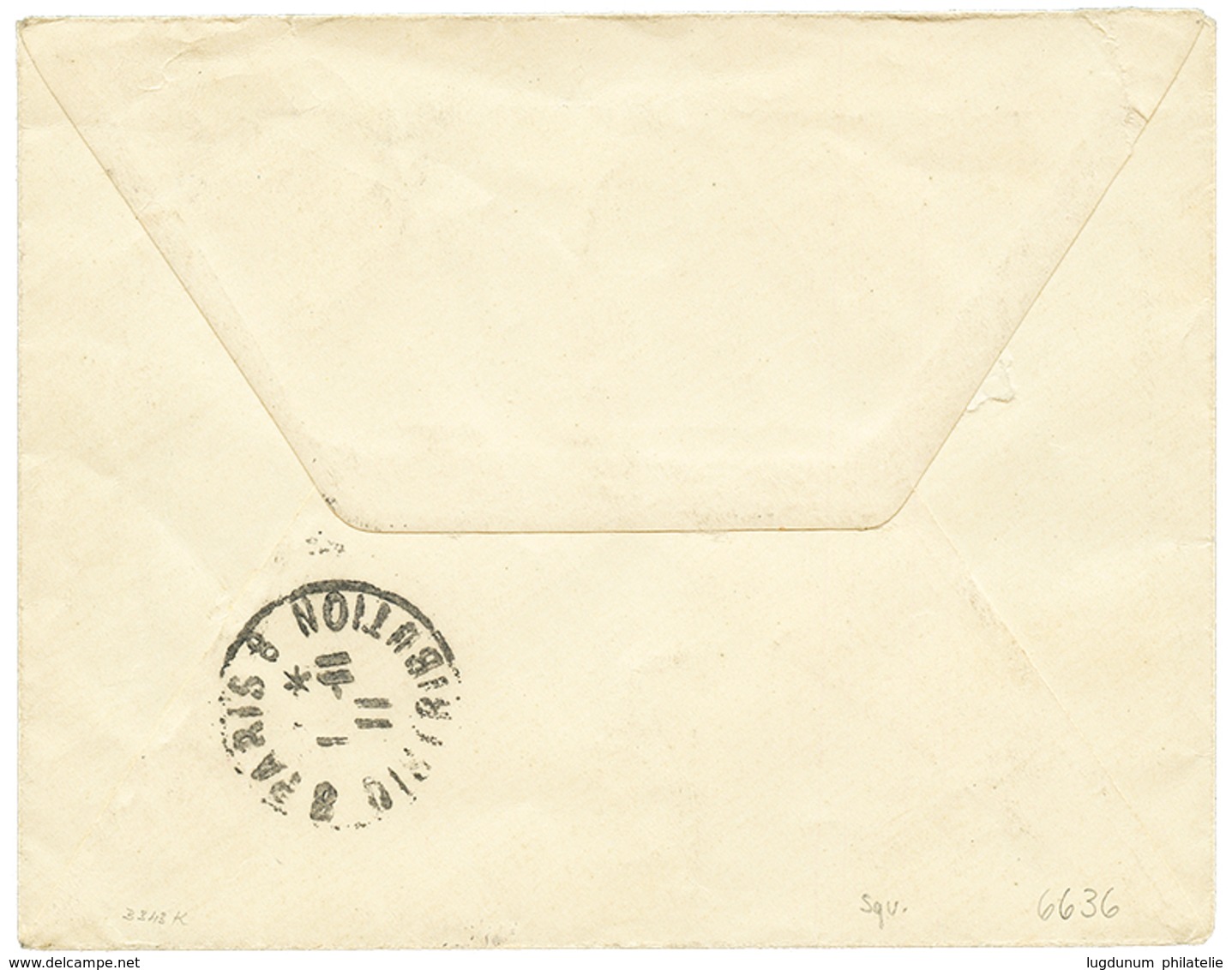 226 CRETE : 1911 Paire 25c MOUCHON Obl. CANDIE CRETE Sur Enveloppe RECOMMANDE Pour PARIS. TB. - Altri & Non Classificati