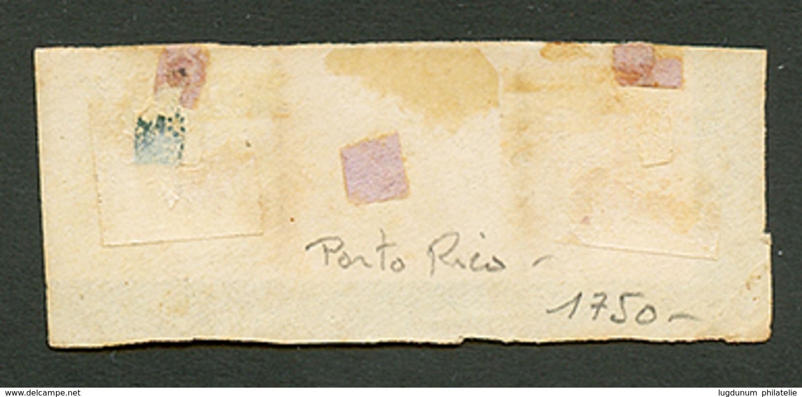 258 CERES 5c + 15c + 80c Obl. MAYAGUEZ POSTES FRANCAISES Sur Fragment. Exceptionnel. TTB. - Other & Unclassified