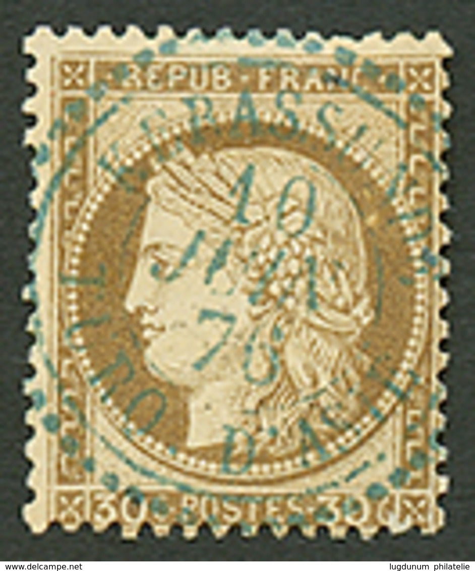 268 30c CERES (n°56) Obl. Cachet à Date Perlé KERASSUNDE TURQUIE D' ASIE En Bleu. RARE. TTB. - Sonstige & Ohne Zuordnung