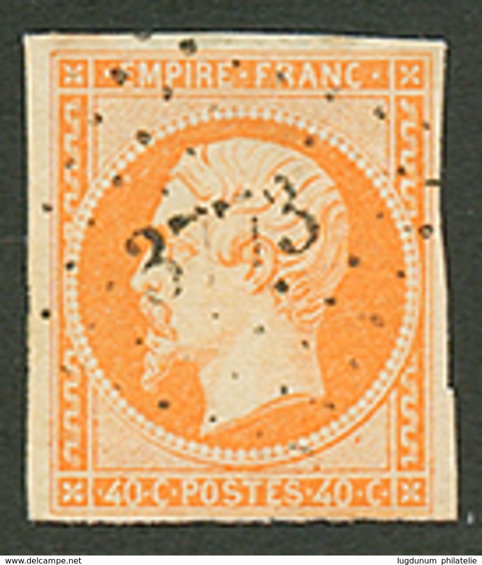 275 40c (n°16) Obl. PC 3773 De TRIPOLI De SYRIE. Cote 325€. Lèger Aminci En Haut Sinon TTB. - Sonstige & Ohne Zuordnung