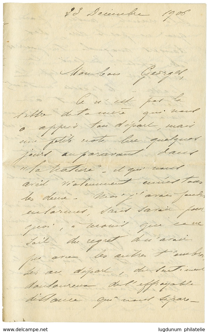 361 "CHEMIN DE FER DU YUNNAN - LOUKOU - KILOMETRE 119" Pour Le CONGO : 1906 CHINE 10c(x3) Obl. LAOKAY TONKIN Sur Envelop - Sonstige & Ohne Zuordnung