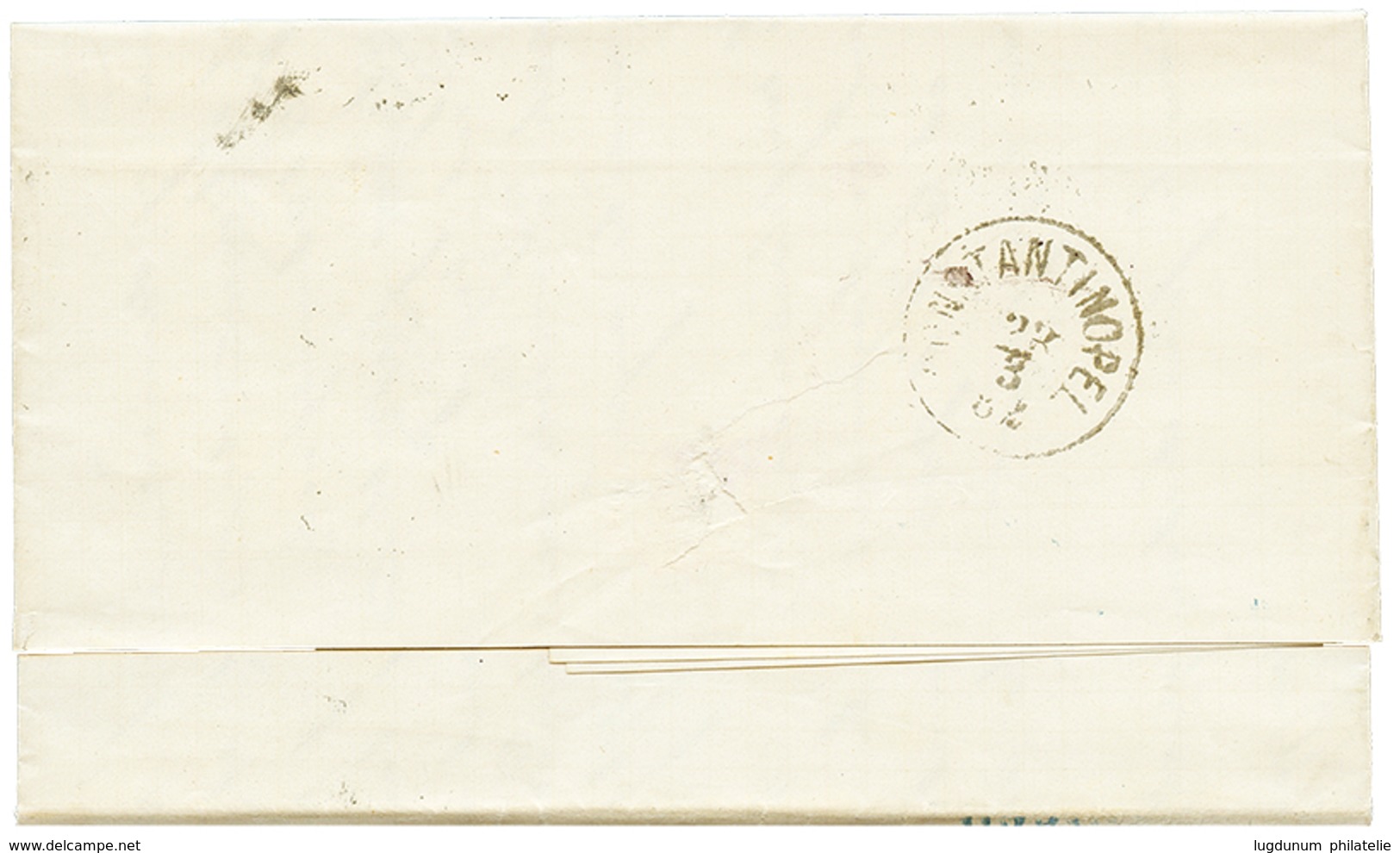 494 1882 10s Canc. SALONICH SALONICCO (scarce Type) On Entire Letter To CONSTANTINOPLE. Superb. - Levante-Marken