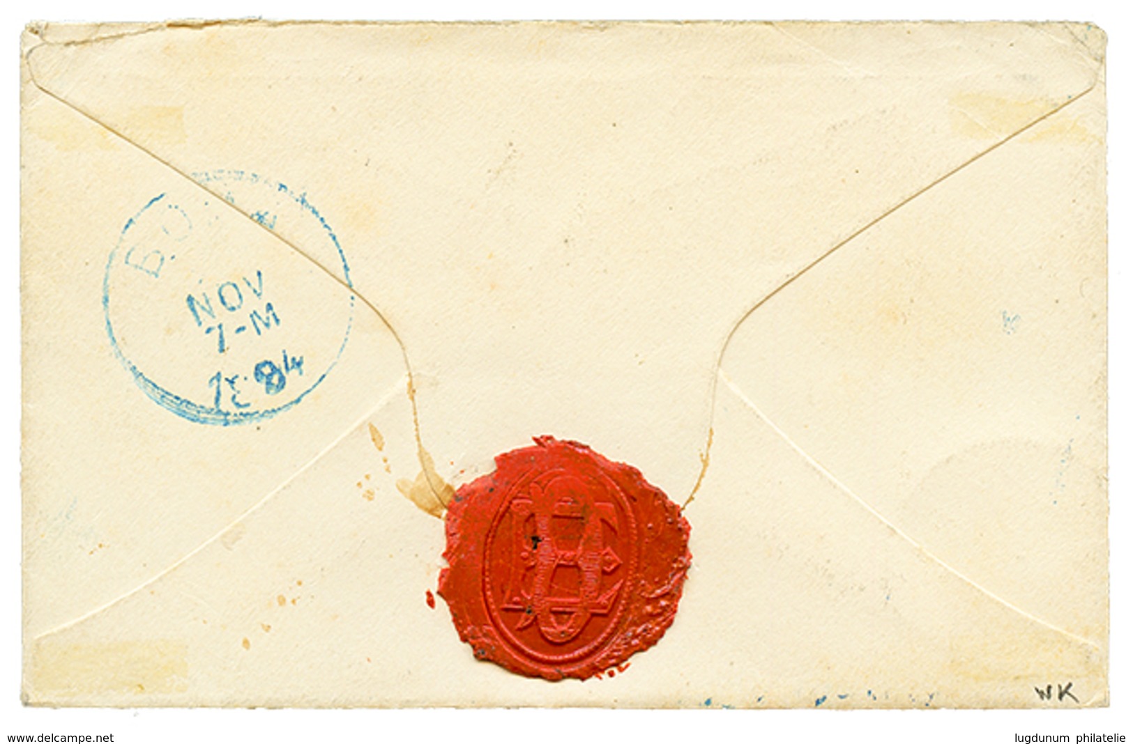 508 BELGIAN CONGO : 1894 5c + 10c(x2) + 25c Canc. BOMA On Envelope To BELGIUM. RARE. Superb. - Other & Unclassified