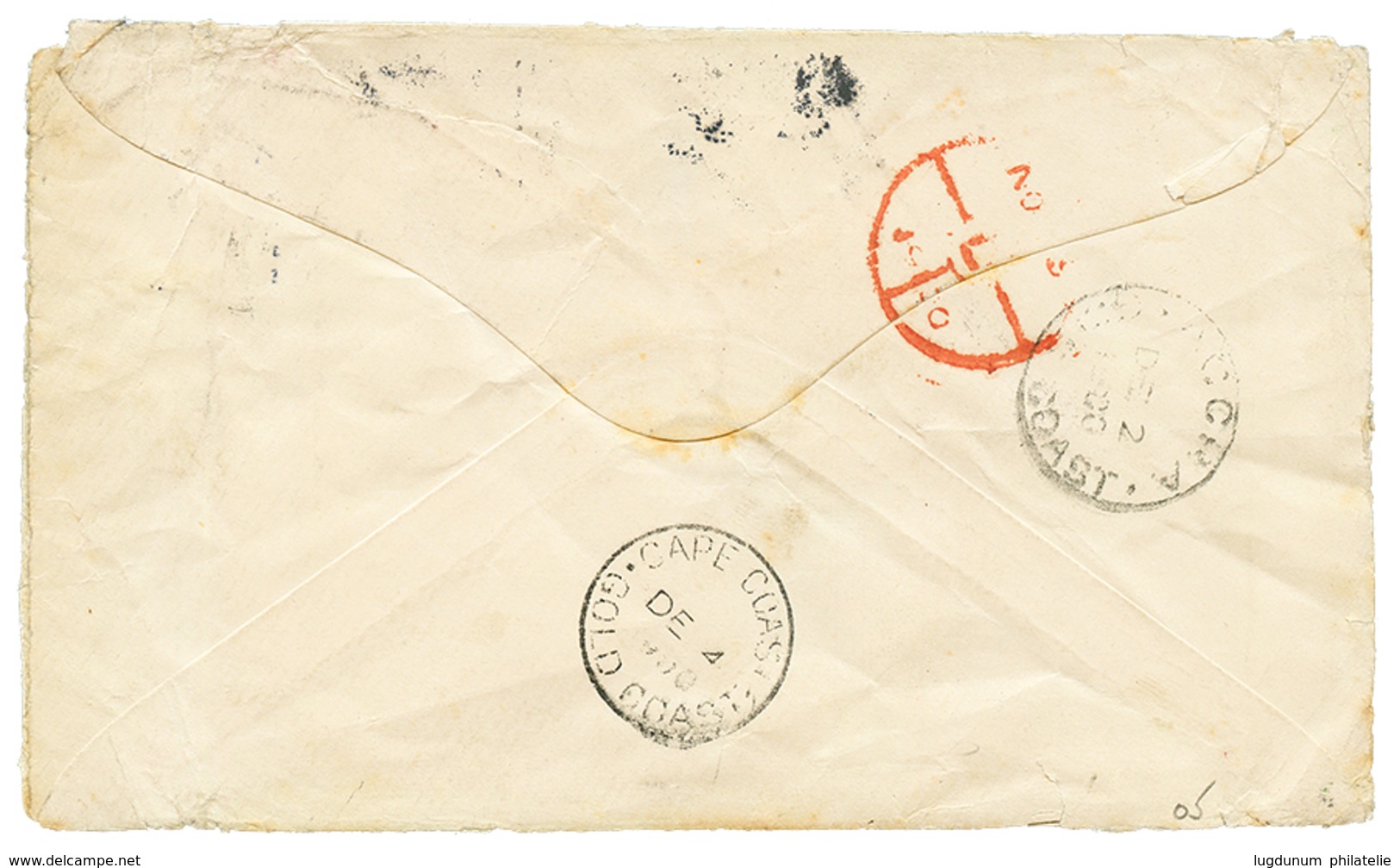 625 SOUTH AFRICA To WEST AFRICA FRONTIER FORCE : 1900 ENGLAND 1d Canc. FIELD PO BRITISH SOUTH AFRICA On Envelope To The  - Costa D'Oro (...-1957)