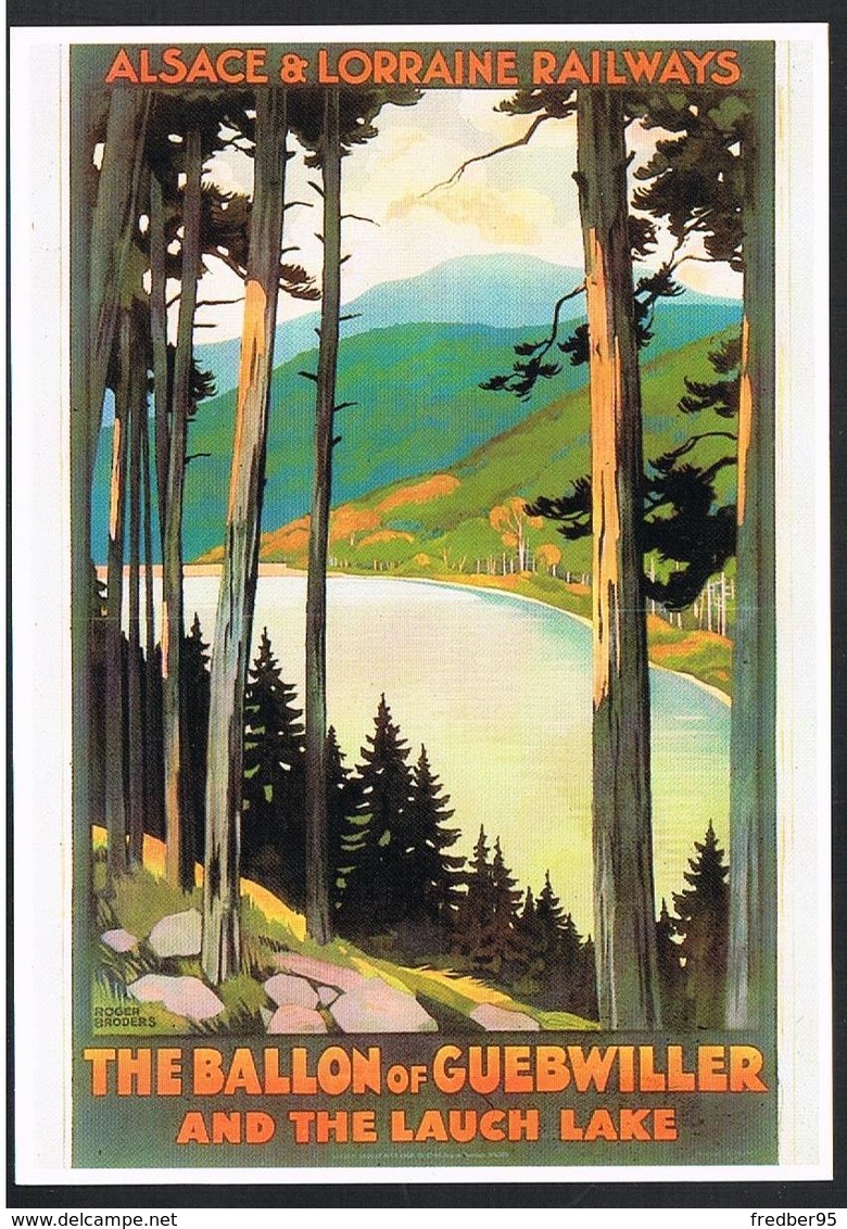 CP 68 - Haut-Rhin - Guebwiller - Repro Affiche Chemin De Fer D'Alsace Et De Lorraine 1930 - Guebwiller