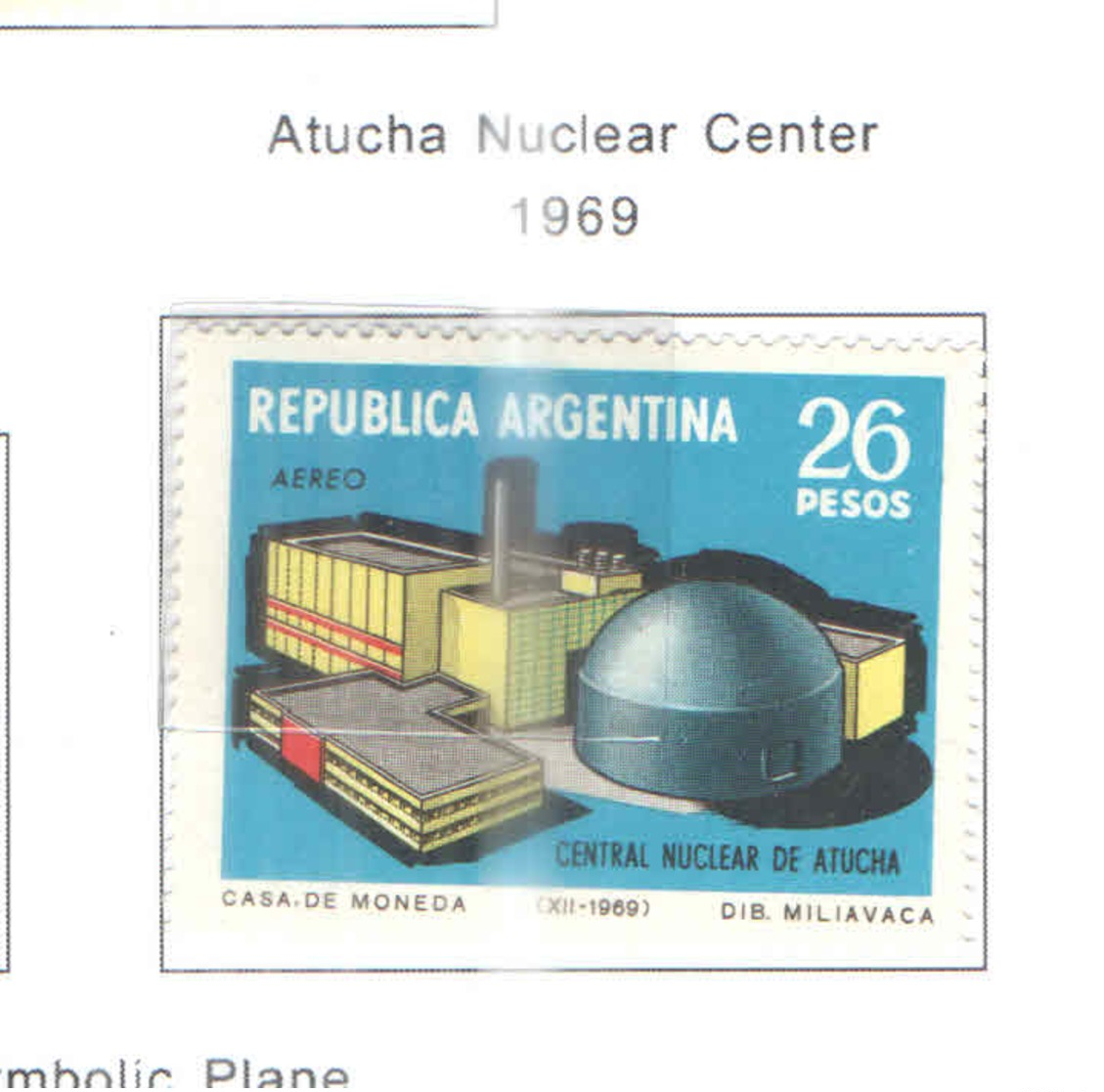 Argentina PA 1969 Centro Nucleare Atucha   Scott.C 116 New.See Scan On Scott.Page - Posta Aerea