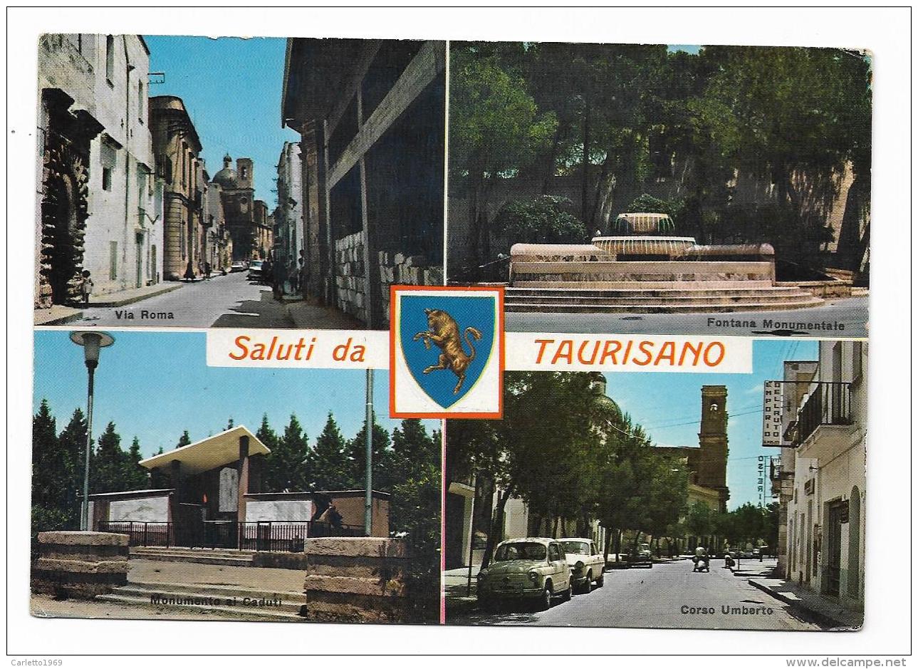 SALUTI DA TAURISANO - VEDUTE -  VIAGGIATA FG - Lecce