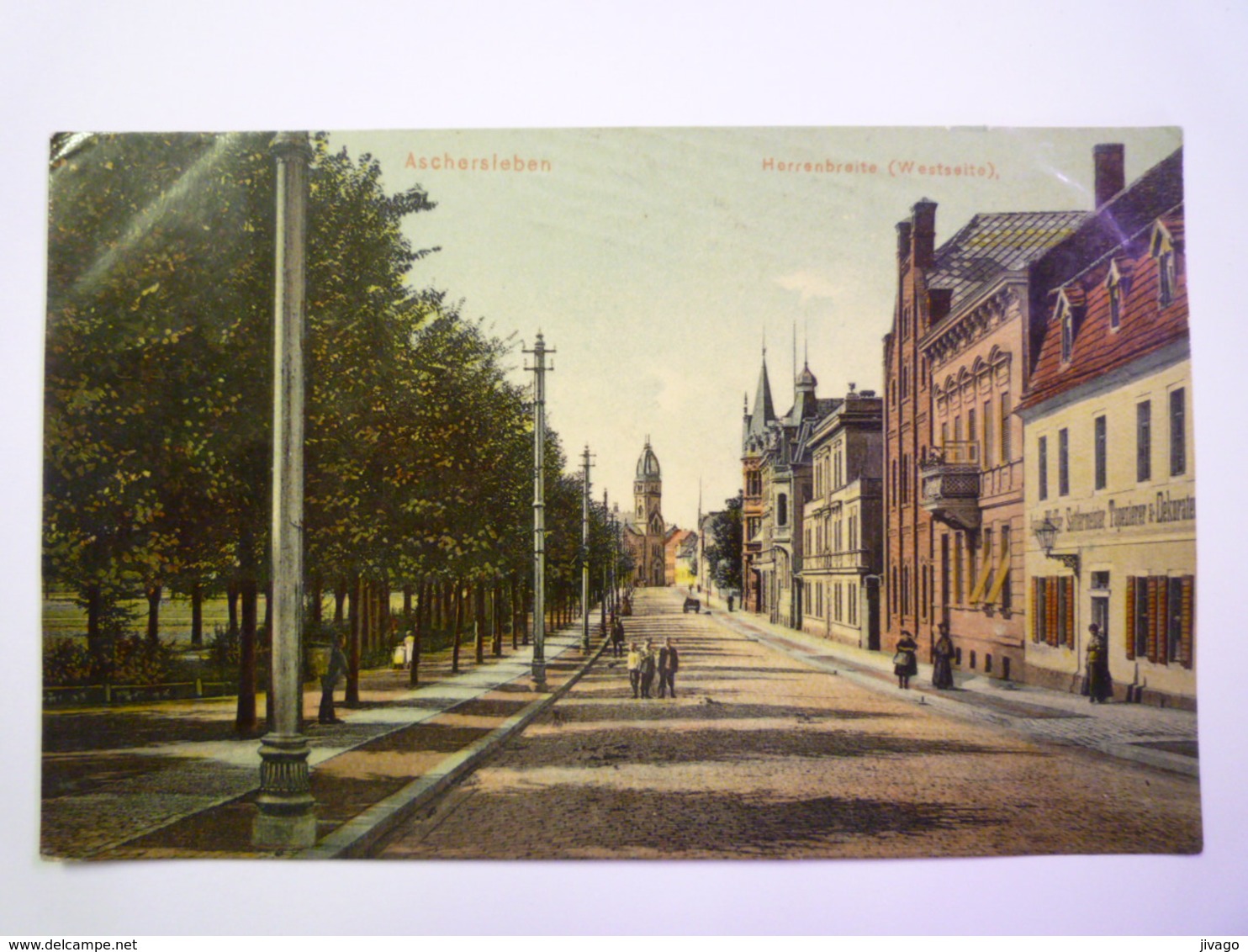 ASCHERSLEBEN  :  Herrenbreite  (Westseite)   1907    - Aschersleben