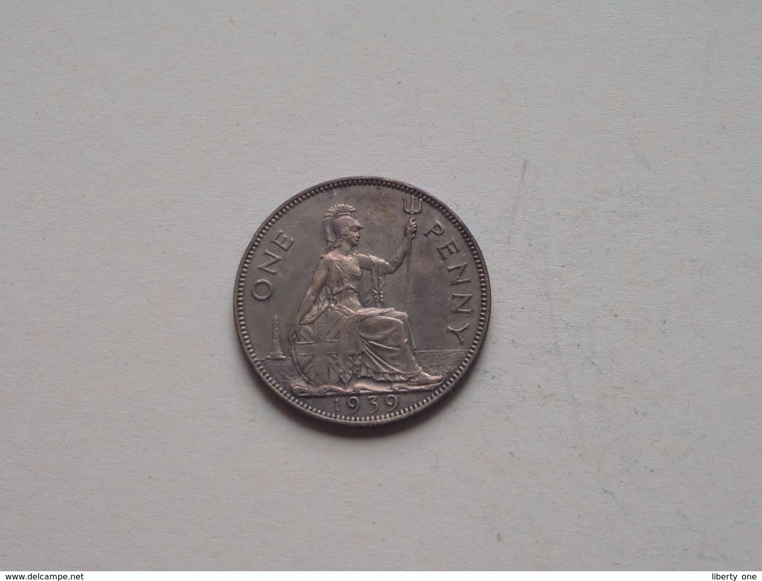 1939 - 1 Penny / KM 845 ( For Grade, Please See Photo ) ! - D. 1 Penny