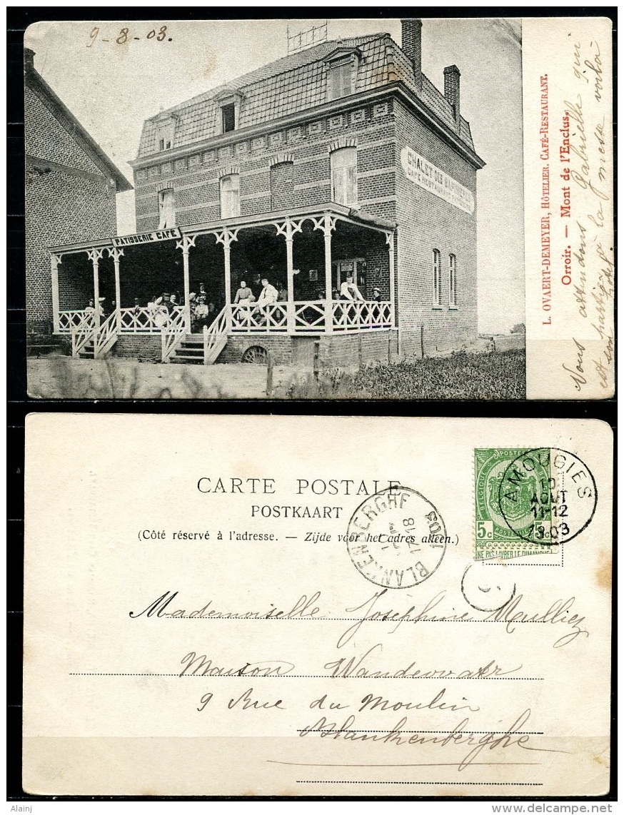 CP   Orroir - Mont De L'Enclus  --  Chalet Des Sapinières  -- Prop. Ovaert-Demeyer  --  1903 - Mont-de-l'Enclus