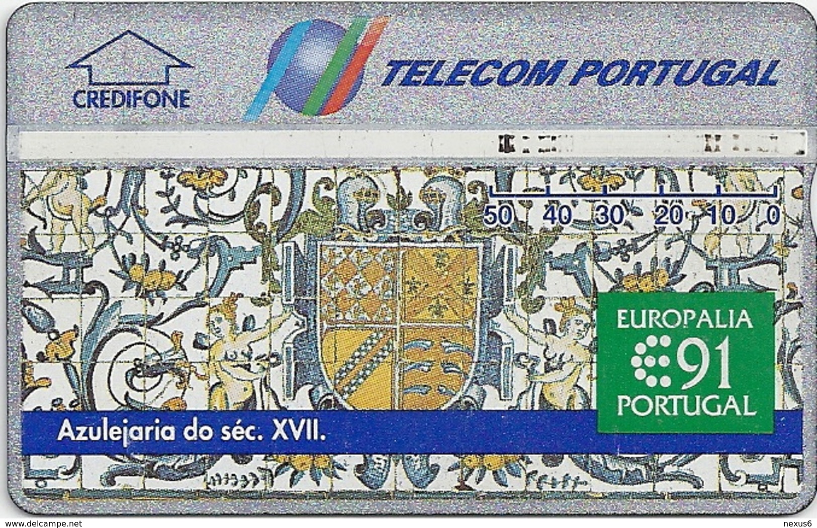 Portugal - TP - Europalia 91 - Azulejaria - L&G - 10.1991, 50Units, 130D - 50.000ex, Used - Portugal