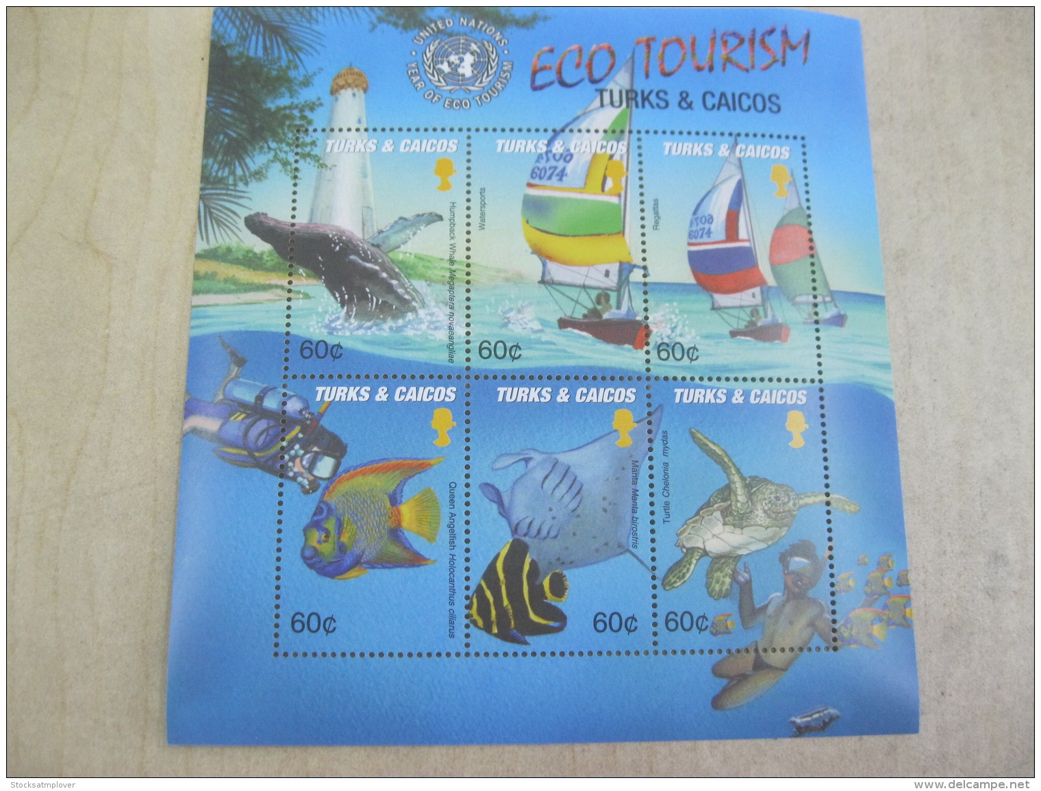 Turks And Caicos Islands Marine Life Fish 2002 UN YEAR OF ECO TOURISM  I201804 - Turks And Caicos