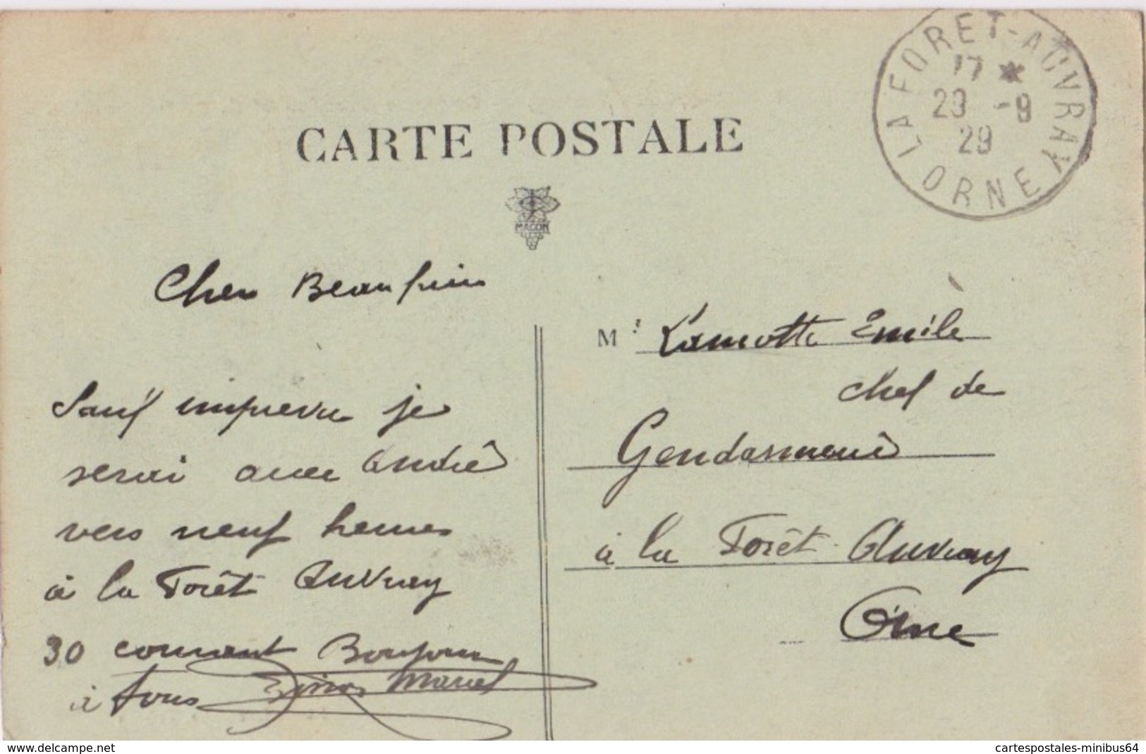 ALLEMAGNE - SARRELOUIS (SARRE) - Caserne Grenier - 9ème BCP - 1929 - Otros & Sin Clasificación