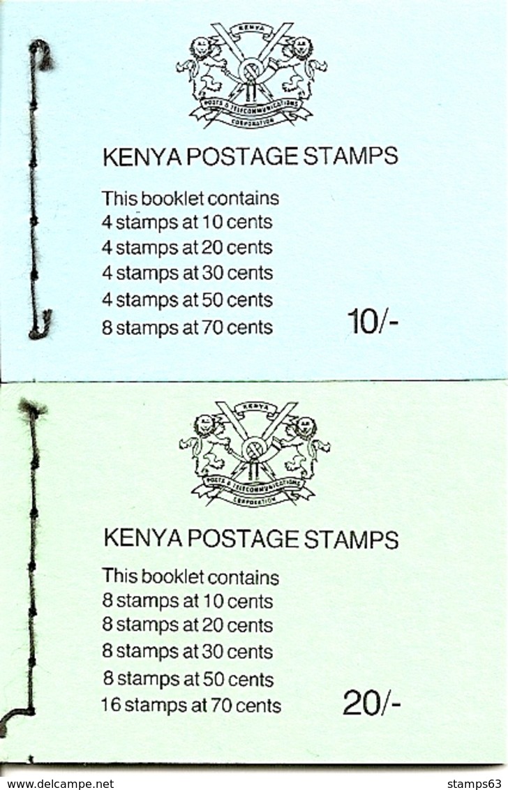 KENYA, 1983, Bookle  8/9,  10s / 20s,  Flowers - Kenya (1963-...)