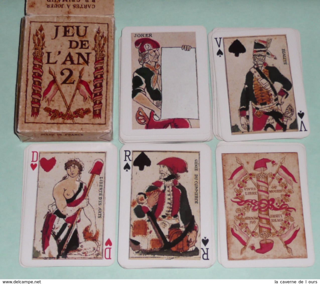 Rare Jeu De 54 Cartes Révolutionnaire D'après Des Originaux Conservés Au Musée Carnavalet, Jeu De L'An 2 II, Joker - Autres & Non Classés