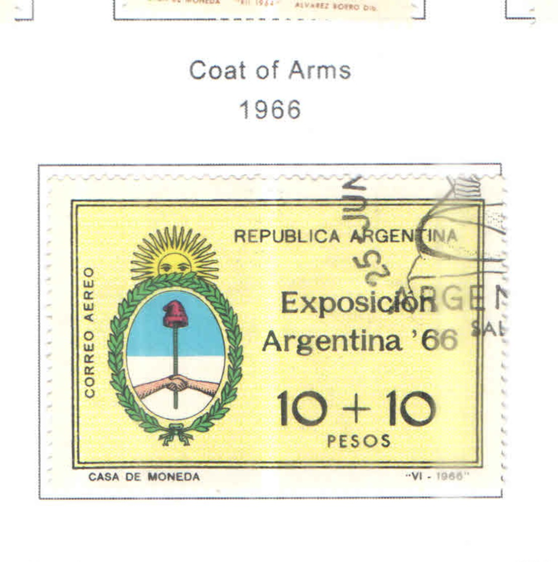 Argentina PASP. 1966 Arms  Scott.CB 37 Used See Scan On Scott.Page - Posta Aerea