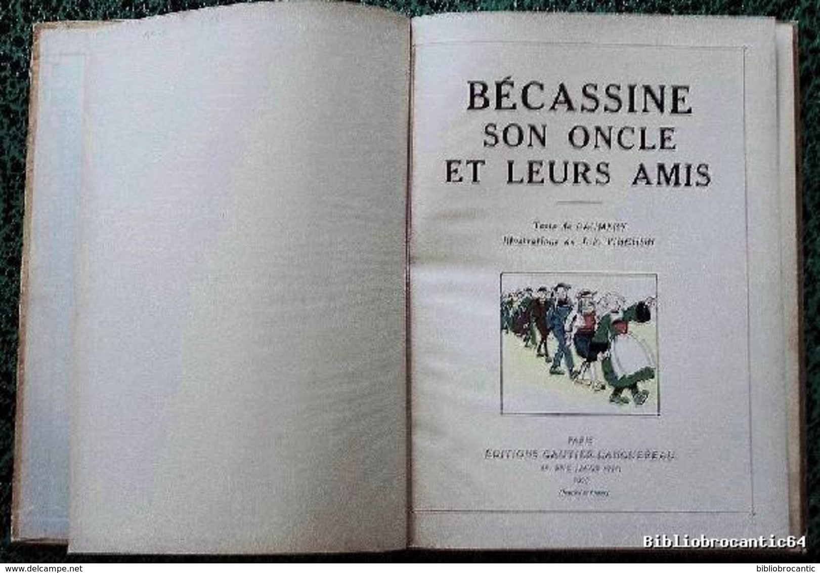 * BECASSINE < SON ONCLE ET LEURS AMIS * Illustré Par J. P. PINCHON 1950 - Bécassine