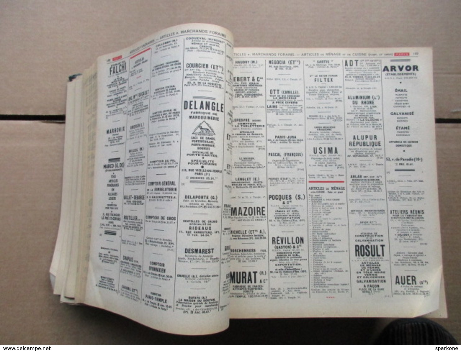 Annuaire du Commerce / Didot-Bottin / Tome I / Professions Paris A à M de 1947