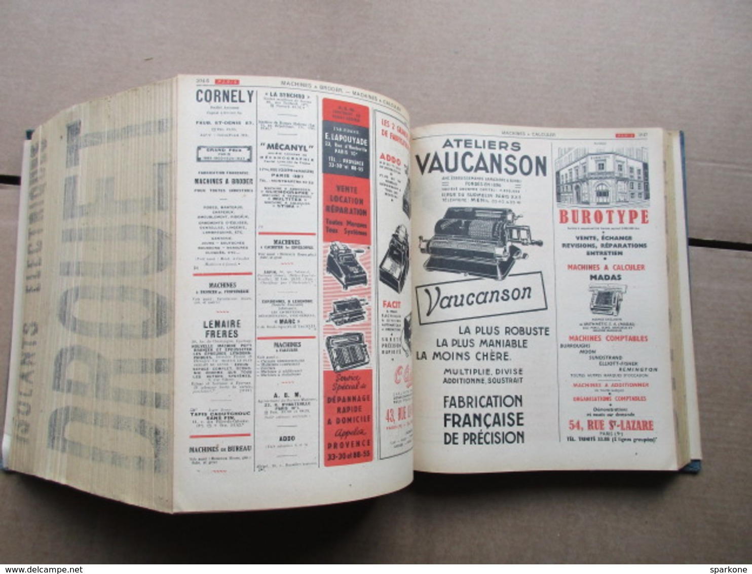 Annuaire du Commerce / Didot-Bottin / Tome I / Professions Paris A à M de 1947
