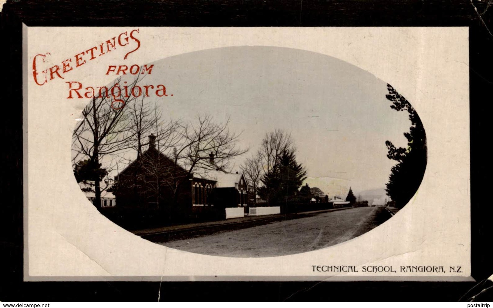 RPPC   TECHNICAL SCHOOL RANFIORA SOME CRACKS SEE SCAN     NEW ZEALAND  NUEVA ZELANDA - Nueva Zelanda