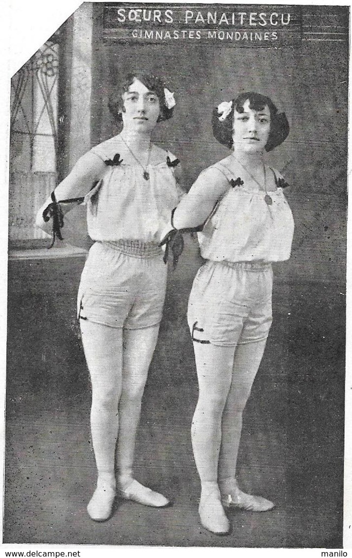 Artiste De Cabaret / Cirque - SOEURS PANAITESCU -gymnastes Mondaines Années 1910 - Artistes