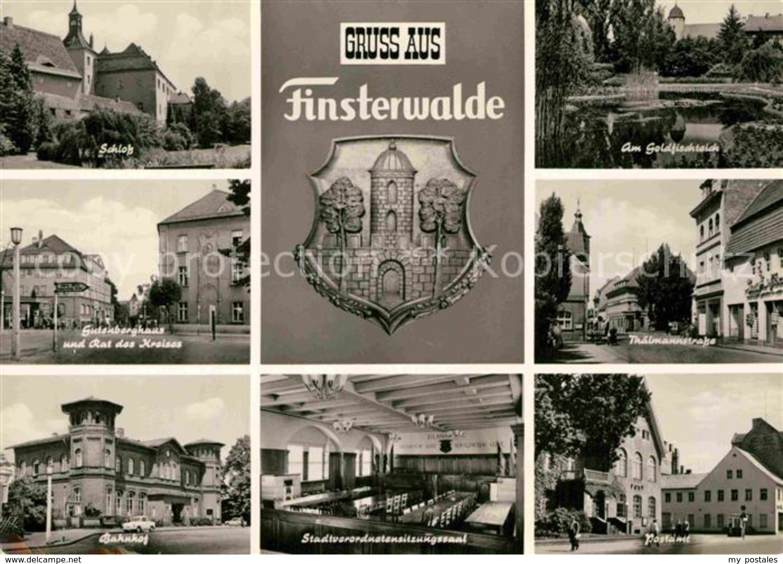 72807658 Finsterwalde Schloss Gutenberghaus Rat Des Kreises Bahnhof Sitzungssaal - Finsterwalde