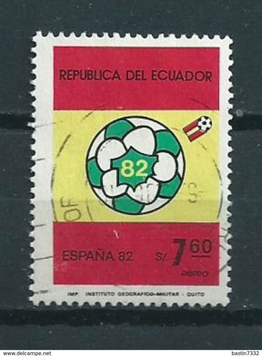 1982 Ecuador World Cup Football Used/gebruikt/oblitere - Ecuador