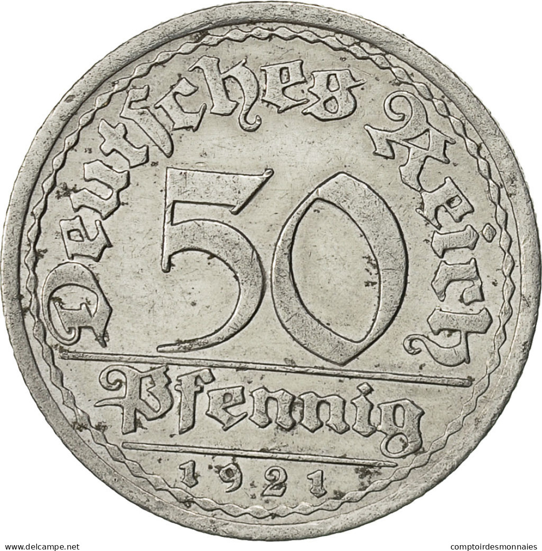 Monnaie, Allemagne, République De Weimar, 50 Pfennig, 1921, Berlin, SUP+ - 50 Rentenpfennig & 50 Reichspfennig