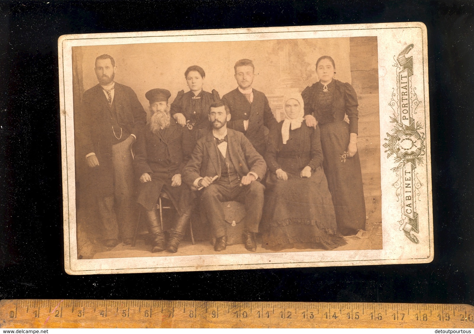 Photographie Cabinet : Famille Russian Family Russes Russe Russie Russia Picture Photograph FEDECKI ? - Old (before 1900)