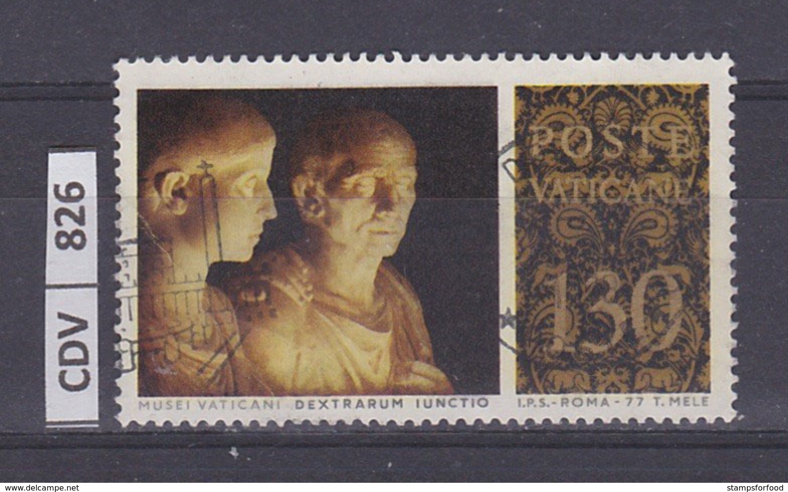 VATICANO   1977	Capolavori Scultura L. 130 Usato - Used Stamps