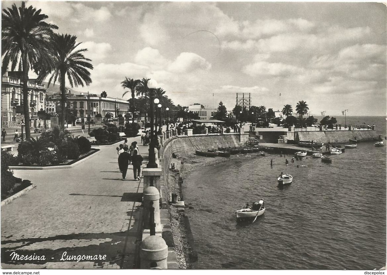 X1816 Messina - Lungomare - Panorama / Viaggiata 1954 - Messina