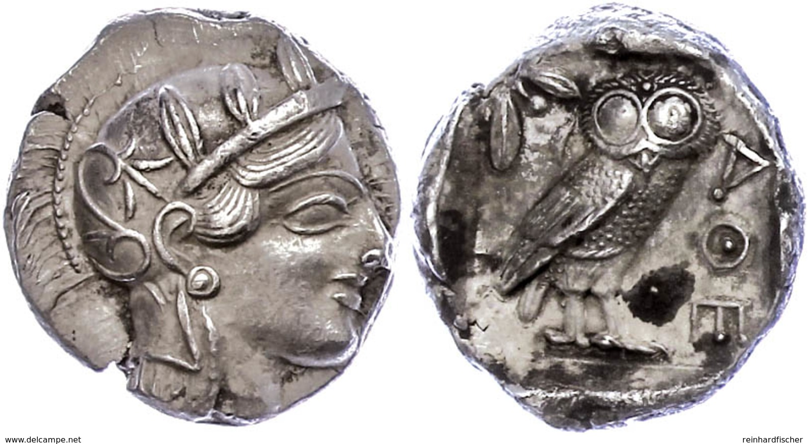 39 Athen, Tetradrachme (17,12g), Ca. 415 V. Chr., Av: Athenekopf Mit Attischem Helm Nach Rechts, Rev: Eule Nach Rechts,  - Autres & Non Classés