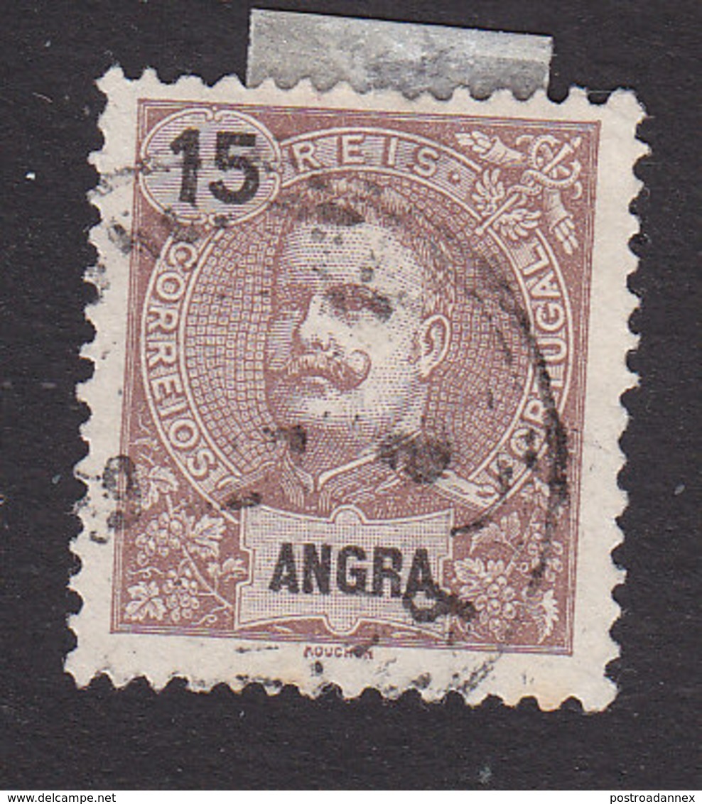 Angra, Scott #17, Used, King Carlos, Issued 1897 - Angra